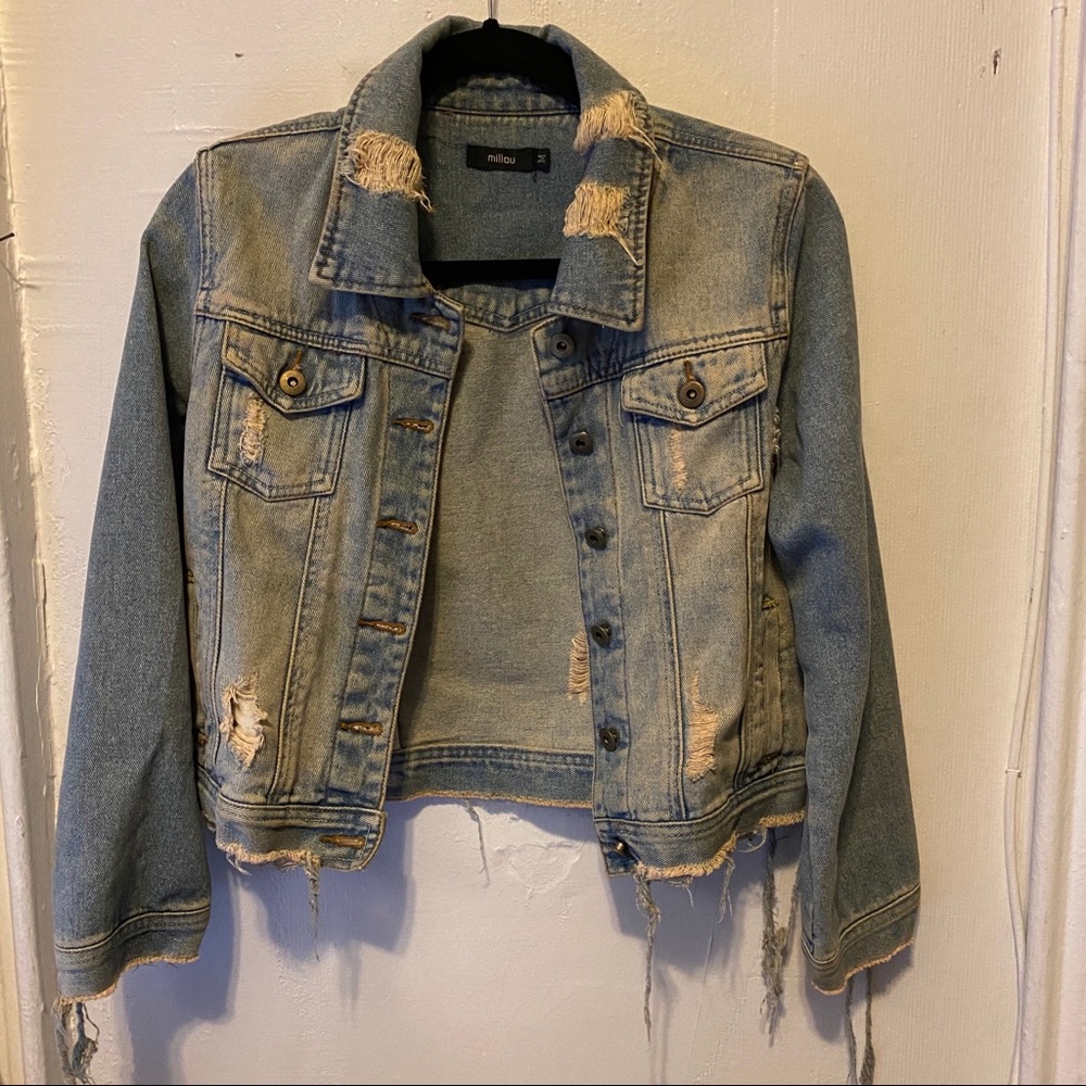 LF Millau Ripped Jean Jacket